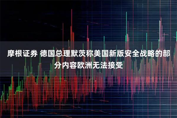 摩根证券 德国总理默茨称美国新版安全战略的部分内容欧洲无法接受